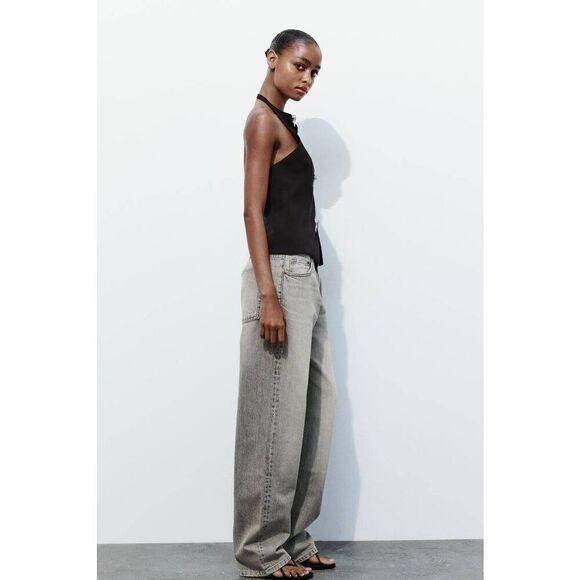 ZARA JEWEL BOW HALTER TOP - Picture 10 of 11